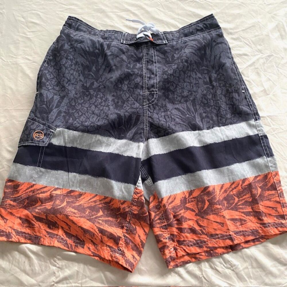 RS Surf Men's Swim Trunks Board Shorts Size Medium